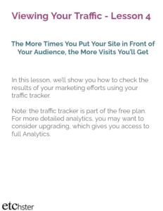 Tracking Traffic to Your Profiile