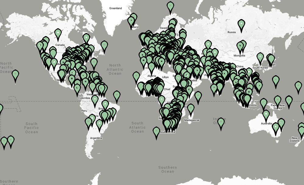 Global Map of Public Etchings
