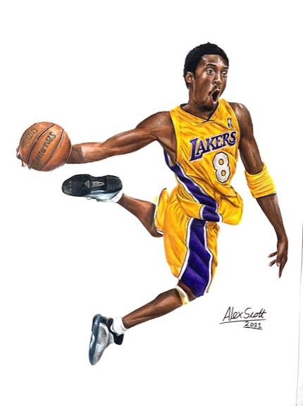 Kobe Bryant by Artist Alex Scott