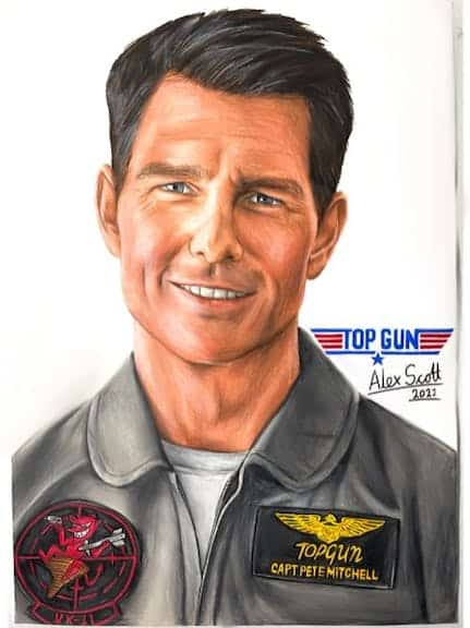 Tom Cruise by Artist Alex Scott