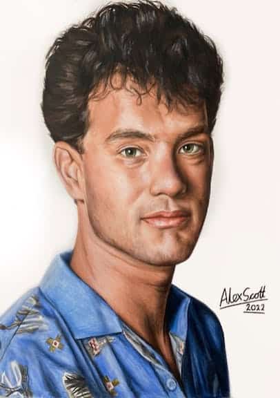 Tom Hanks by Artist Alex Scott